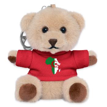 Algeria Flag Africa - Teddy Keyring - red - Front