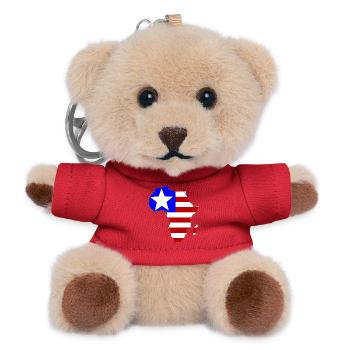 Liberia_Flagge_Afrika - Teddy Schlüsselanhänger - Rot - Vorne