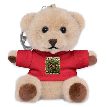 Meine Pflanzen wachsen, mein Platzproblem auch - Teddy Schlüsselanhänger - Rot - Vorne