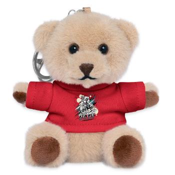 Kein Weg Ist Zu Steil - Teddy Schlüsselanhänger - Rot - Vorne