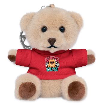 Pomeranian - Teddy Keyring - red - Front