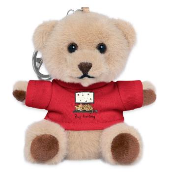 Bengal Cat IT & Programmer Humor - Teddy Keyring - red - Front