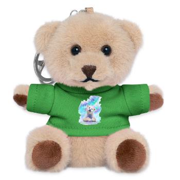 Eisbär - Teddy Schlüsselanhänger - Grün - Vorne