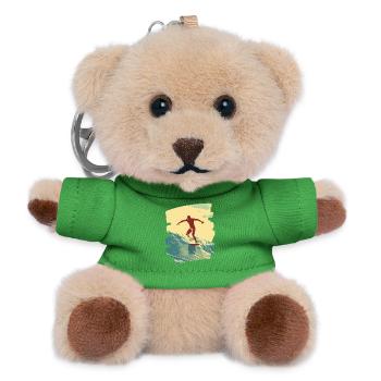 Surfer - Teddy Schlüsselanhänger - Grün - Vorne