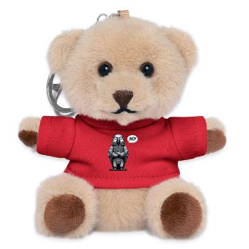 No Graupapagei Papagei Papageibesitzer Papageien - Teddy Schlüsselanhänger - Rot - Vorne