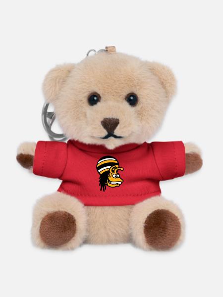 snail reggae music rasta hair hat Jamaica - Teddy Keyring - red