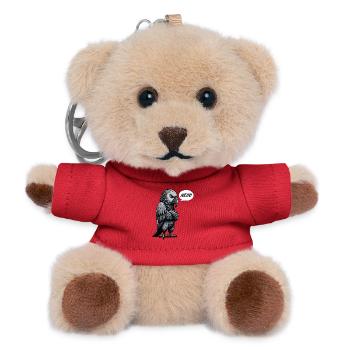 Nein Graupapagei Papagei Papageibesitzer Vogel - Teddy Schlüsselanhänger - Rot - Vorne