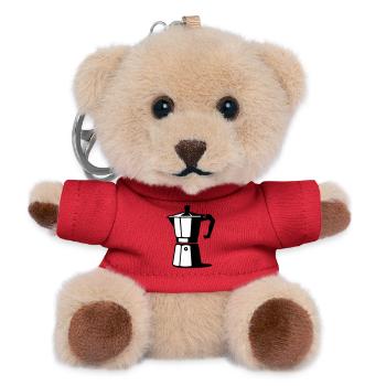 Espresso pot - Teddy Keyring - red - Front