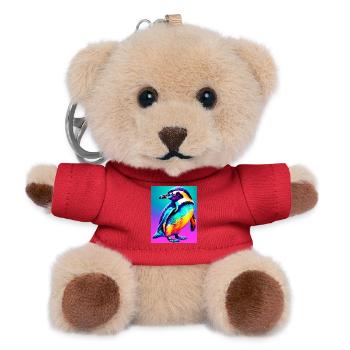 penguin - Teddy Keyring - red - Front