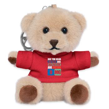 Chemie Chemiker Chemielehrer Spruch Wissenschaft - Teddy Schlüsselanhänger - Rot - Vorne