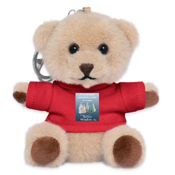 It's the Most Wonderful Time of the Year – Winter - Teddy Keyring - red - Front