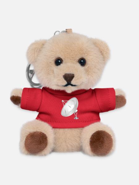  Satellitenschüssel im klaren modernen Look - Teddy Schlüsselanhänger - Rot