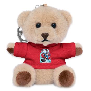 Eishockey Humor, besser als Fußball - Teddy Schlüsselanhänger - Rot - Vorne