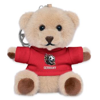Deutschland Fußball Dynamik - Teddy Schlüsselanhänger - Rot - Vorne
