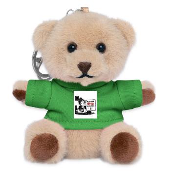 Innerlich gekündigt  - Teddy Schlüsselanhänger - Grün - Vorne