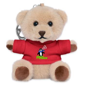 PINGuin Nerd blague Geek Humour IT - Porte-clés ourson - rouge - Devant