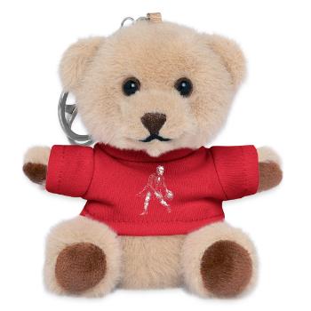 John Tyler Basketball  - Teddy Schlüsselanhänger - Rot - Vorne