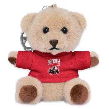 Jede Bewegung Zählt: Schach Grunge - Teddy Schlüsselanhänger - Rot - Vorne
