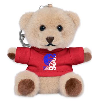 Basketball Meister Edition 2026 in Blau Weiss - Teddy Schlüsselanhänger - Rot - Vorne