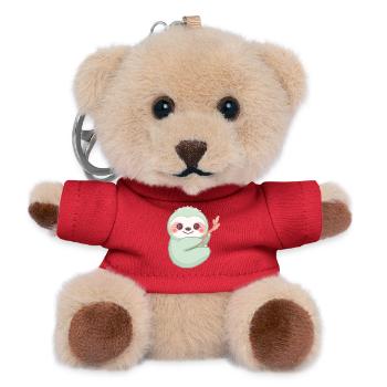 Immer Schön Entspannt - Teddy Schlüsselanhänger - Rot - Vorne