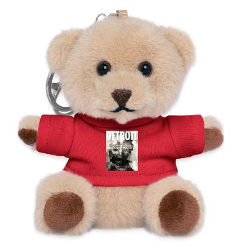 Detroit Noir - Teddy Schlüsselanhänger - Rot - Vorne