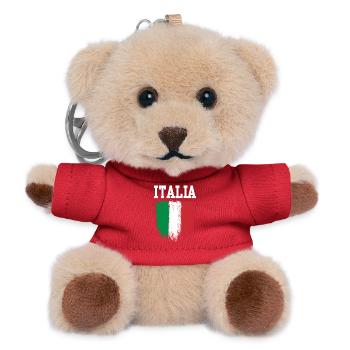 Italia Pinselflagge - Teddy Schlüsselanhänger - Rot - Vorne
