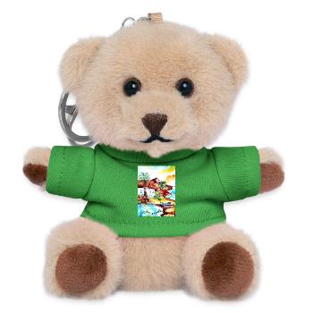 EG Urlaub I Gran Canaria I Insel I Geschenkidee - Teddy Schlüsselanhänger - Grün - Vorne