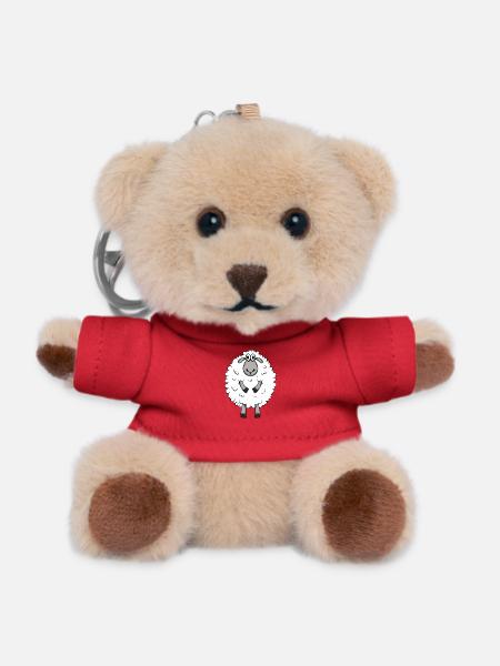 Mignon berger allemand mouton motif - Porte-clés ourson - rouge