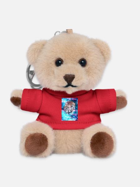 Edna - Teddy Schlüsselanhänger - Rot