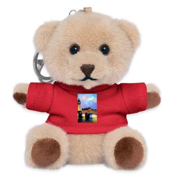 Brücken in London - Teddy Schlüsselanhänger - Rot - Vorne