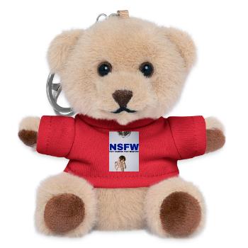 NSFW Not Sober For Winter  - Teddy Schlüsselanhänger - Rot - Vorne
