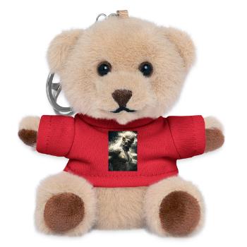 Staubgebundene Krieger-Tinte - Teddy Schlüsselanhänger - Rot - Vorne