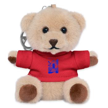 Georgia Blaue Kirchenstufen - Teddy Schlüsselanhänger - Rot - Vorne