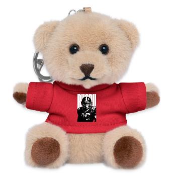 Monkey American-Football-Spieler - Teddy Schlüsselanhänger - Rot - Vorne