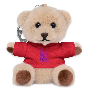 Windsurfing Graphics for Windsurf - Teddy Keyring - red - Front