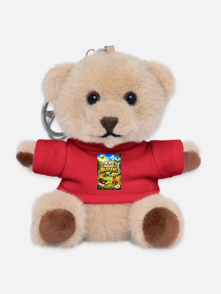 Outdoor adventure with Pup - Teddy Keyring - red