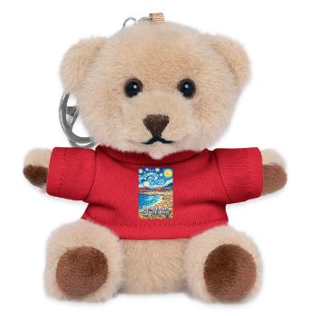 Las Palmas de Gran Canaria Spain - Teddy Keyring - red - Front