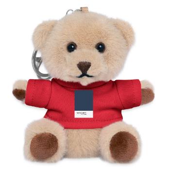 Fortschritt entsteht durch Bewegung Poster - Teddy Schlüsselanhänger - Rot - Vorne