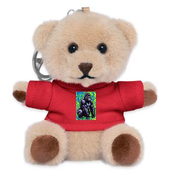 gorilla - Teddy Keyring - red - Front