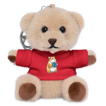 Hamster Coffee Mug - Teddy Keyring - red - Front