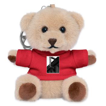 AUSLASSEN. - Teddy Schlüsselanhänger - Rot - Vorne