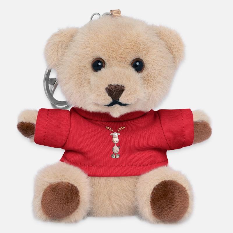Wild Elk - Teddy Keyring - red