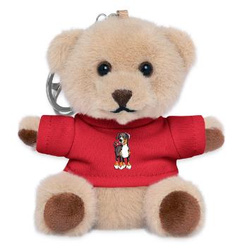 Der Appenzeller Sennenhund - Teddy Schlüsselanhänger - Rot - Vorne