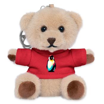 Pingouin - Porte-clés ourson - rouge - Devant