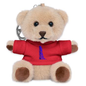 Laboe Modern Art Skyline - Teddy Keyring - red - Front