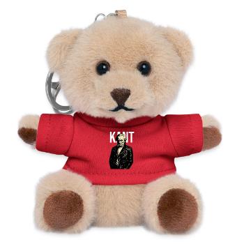 Immanuel Kant Rebel Portrait - Teddy Keyring - red - Front