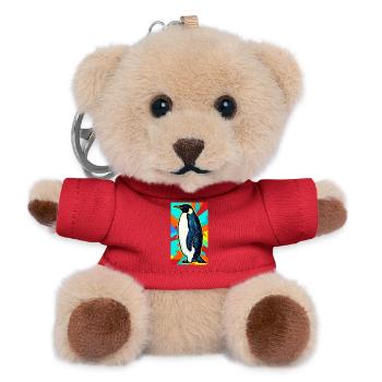 penguin - Teddy Keyring - red - Front
