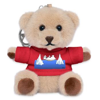 Eisberg Chillen - Teddy Schlüsselanhänger - Rot - Vorne