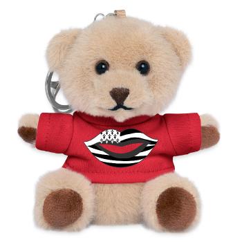 Bouche Breizh avec Gwenn Ha Du Bisous de Bretagne - Porte-clés ourson - rouge - Devant