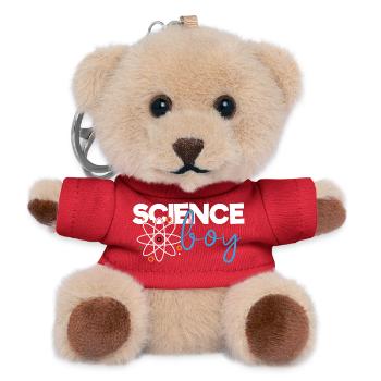 Science Boy - Teddy Keyring - red - Front
